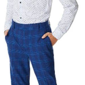 Calvin Klein Boys' Flat Front Suit Dress Pant ,Size 16